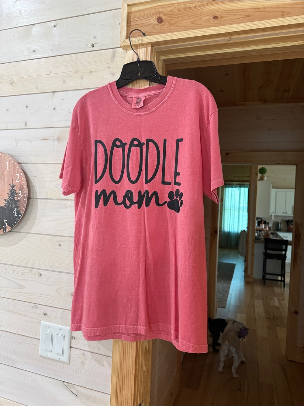 Comfort Colors Pink "Doodle Mom" Short Sleeve Tee